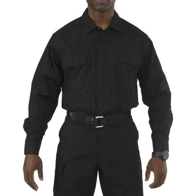 5.11 Taclite TDU Shirt - Long Sleeve - 2X Large (Black)