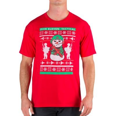 5.11 Ugly Christmas T-Shirt - Range Red (477) - S